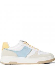 Кроссовки из кожи с цветными блоками TWINSET, белый