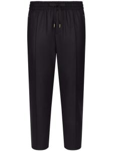 Dolce & Gabbana зауженные брюки с кулиской, синий