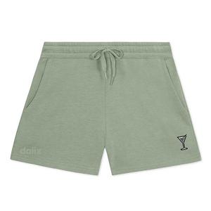 Женские шорты Martini midweight washed fleece Dalix, Sage