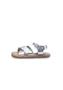 Сандалии с манжетой на щиколотке Bata, серебряный