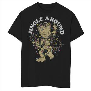 Футболка с изображением рождественского джингла Marvel для мальчиков 8–20 лет и портретом Marvel