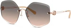 Женские солнцезащитные очки Tory Burch Butterfly, Light Rose Gold