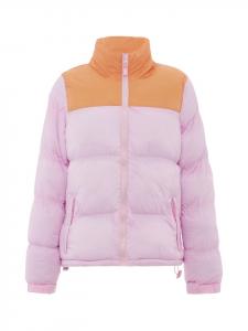 Женская стеганая куртка нежно-розового абрикосового цвета myMo