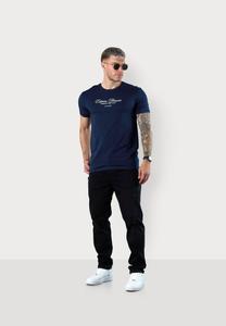Футболка с принтом FINESSE ESTEEM, темно-синий