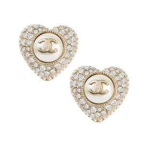 Серьги-гвоздики CC золотые CHANEL, золото