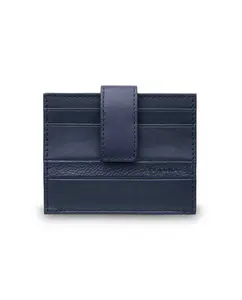 Мужской темно-синий кожаный держатель для карт Miguel Bellido, тёмно-синий