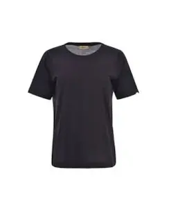 Хлопковая футболка темно-синего цвета с серебряным логотипом. Herno, черный