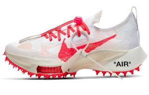 OFF-WHITE x Nike Air Zoom Tempo Next% Flyknit White Solar Red