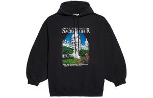Толстовка женская Balenciaga Sacré Cœur, черный