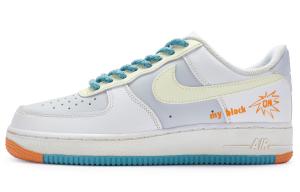 Кроссовки для скейтбординга Air Force 1 мужские, низкие, серые/синие Nike