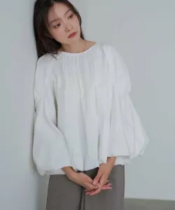 Блузка с присборенной юбкой и воздушным шаром