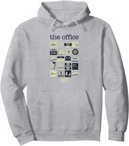 Толстовка с капюшоном и подборкой цитат из сериала «Офис», синяя Nbc