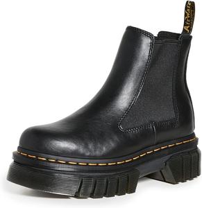 Женские ботинки Dr. Martens Audrick Nappa на платформе челси, белый/черный