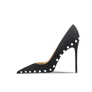 Siwei Туфли на высоком тонком каблуке женские, черные