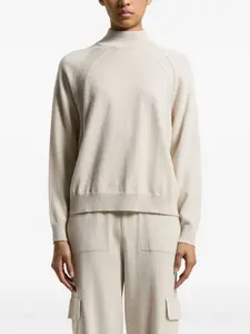 Свитер с высоким воротом и рукавами реглан Peserico, нейтральный