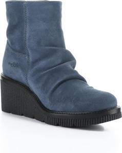 Ботинки Bos. & Co. с замком сбоку из замши - Alina, Jeans