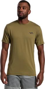 Мужская спортивная кофта с коротким рукавом и вентиляцией RVCA, Light Olive