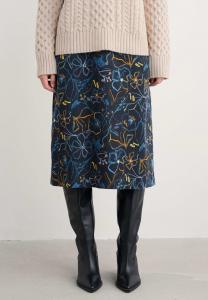Юбка Seasalt Cornwall FOREST VIEW, Navy Drawn Floral Maritime/Dark Blue