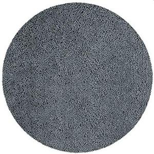 Коврик для ванной Spirella, коврик для ванной, коврик для душа, микрофибра, глубокий ворс пушистый | противоскользящий | подходит для полов с подогревом, круглый 60 см | Серый