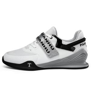 LOKWT Амортизирующие нескользящие кроссовки для тренировок низкие унисекс черно-красные черно-белые, цвет Black White