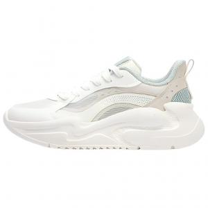 Антискользящие износостойкие женские повседневные туфли низкие белый бежевый зеленый 361°