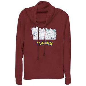 Монохромный пуловер с изображением группового портрета Pokémon для юниоров Licensed Character