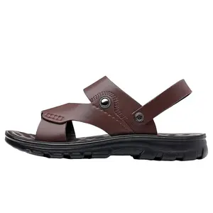 EGCHI Пляжные шлепанцы мужские черные