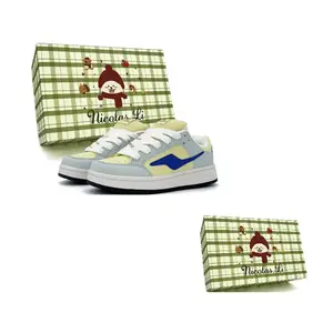 Nicolas.Li . Коллекция дофаминового стиля Нишевый дизайн Низкие скейтерские кроссовки женские Желто-синие, цвет Yellow Blue