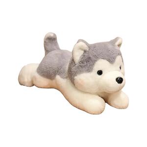 Плюшевая кукла щенка хаски для чувствительной кожи, высота 30см/40см/50см/70см XIWANTONG, серый