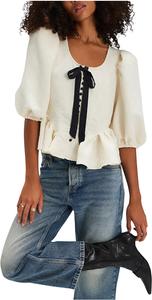 Женский топ Pamela Bow Free People, White Alyssum