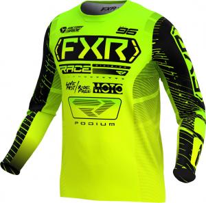 Мотокроссовая майка FXR podium 2025, Acid Green/Black