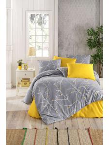 Комплект постельного белья серого цвета Elizabed, 240x220 см