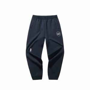 Анта баскетбольная коллекция вязаные спортивные штаны унисекс базовые черные