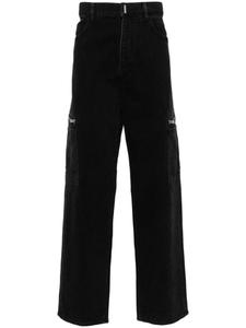Прямые джинсы с логотипом Givenchy, черный