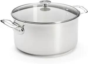 Кастрюля MILADY с крышкой из нержавеющей стали De Buyer - 28 см - 3427.28, серебристая