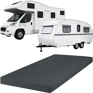 Простыня на резинке Pittsburgh для каравана, автодома и лодки, антрацит, 90x190 см - 100x200 см REDBEST