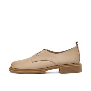 Повседневные кожаные туфли женские BOERDIQI, Ecru