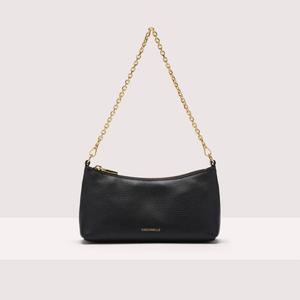 Мини-сумка из зерненой кожи Coccinelle AURA, черный