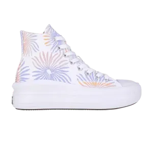 Кроссовки Converse Wmns Chuck Taylor All Star Move High 'Ultraviolet Peach Floral', белый