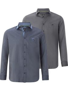 Рубашка на пуговицах Comfort fit Jan Vanderstorm Jorland, Blue/Grey