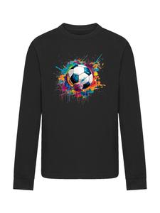 Рубашка F4NT4STIC Bunte Fußball Grafik, черный