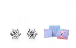 Inkopper Серьги-гвоздики из серебра 925 пробы унисекс