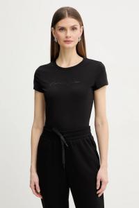 Хлопковая футболка Armani Exchange, черный