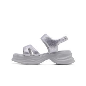 C°BANNER Женские сандалии на одной застежке серебристые, цвет Silver