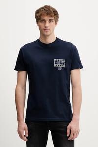 Хлопковая футболка Tommy Jeans, темно-синий