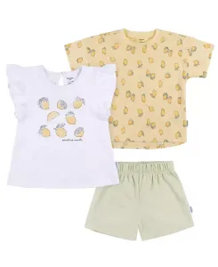 Комплект из футболки и шорт для девочек Gerber, желтый