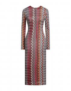 Платье миди Missoni, фуксия