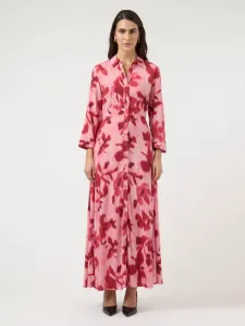 Платье яссаванна, макси-платье Yas, Moonlite Mauve Aop:Cammy