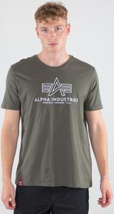 Футболка Alpha Industries Basic Embroidery T-Shirt, оливковый