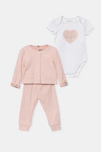 Комплект для новорожденного 3 предмета Guess, розовый